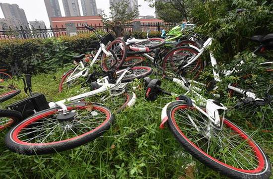 武汉部分路段将禁停共享单车 乱停乱放企业限制投放_新浪湖北_新浪网