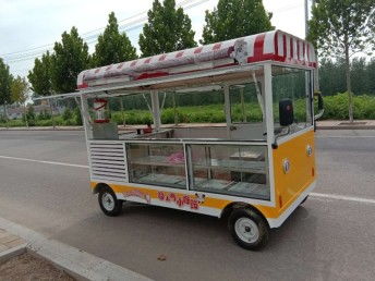 图 厂家直销多功能电动餐车小吃车蔬菜车 济南自行车 电动车
